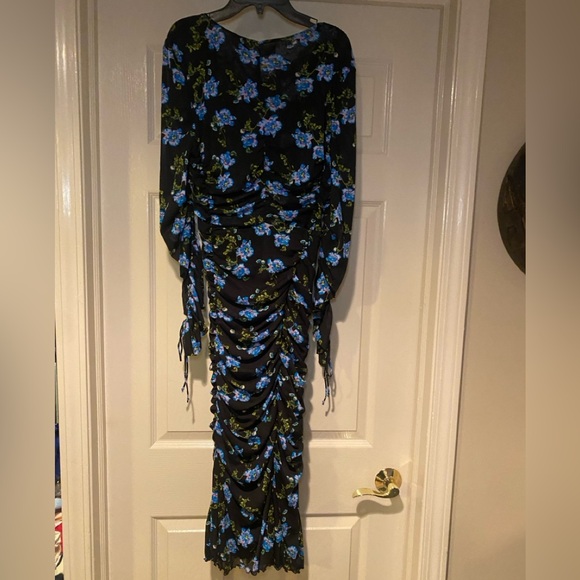 NWT Diane Von Furstenberg Women’s Rochelle Dress in August Floral Size Large - Picture 5 of 8